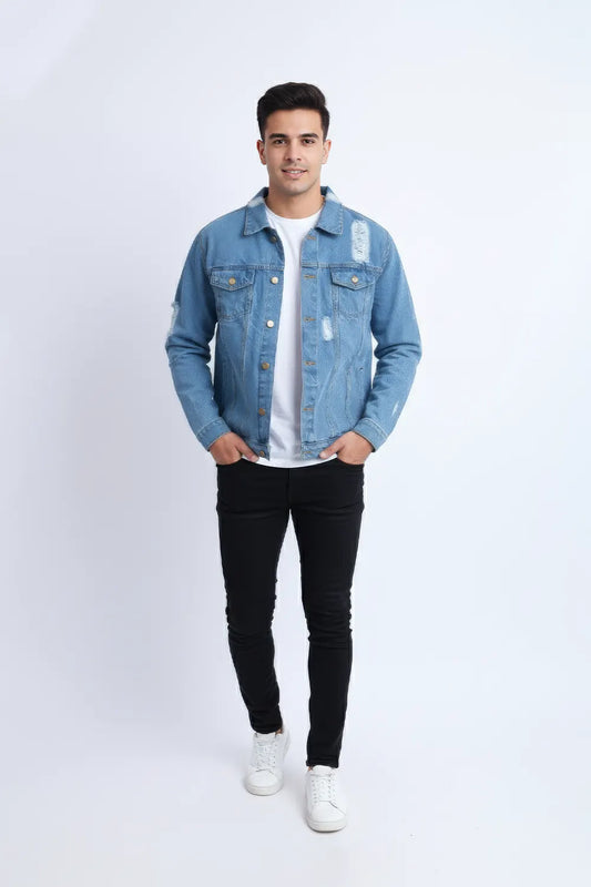 Men Denim Jacket M0601 - M/Blue