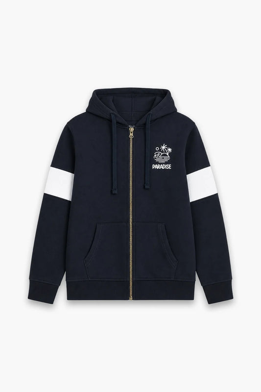 Graphic Zipper Hoodie