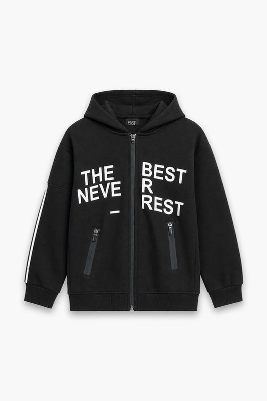 Graphic Zipper Hoodie