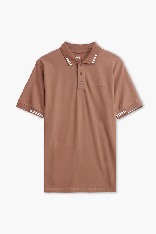 Jacquard Collar Polo