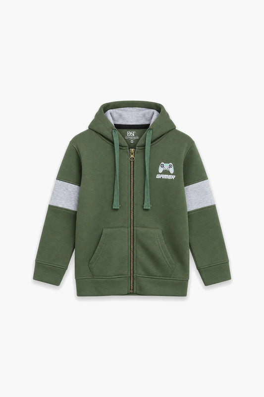 Graphic Zipper Hoodie