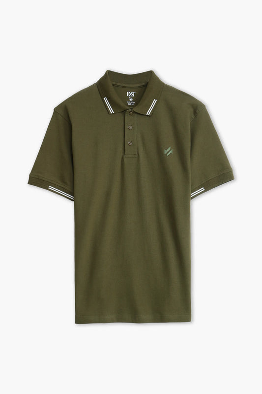 Jacquard Collar Polo