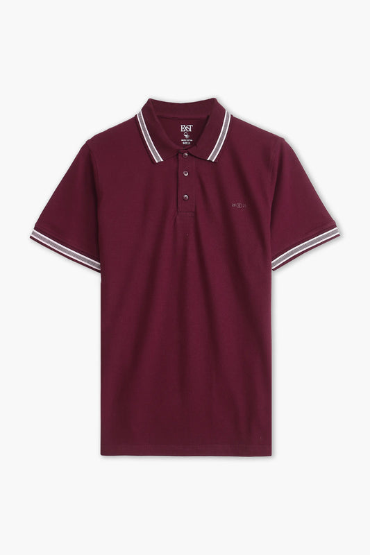 Jacquard Collar Polo