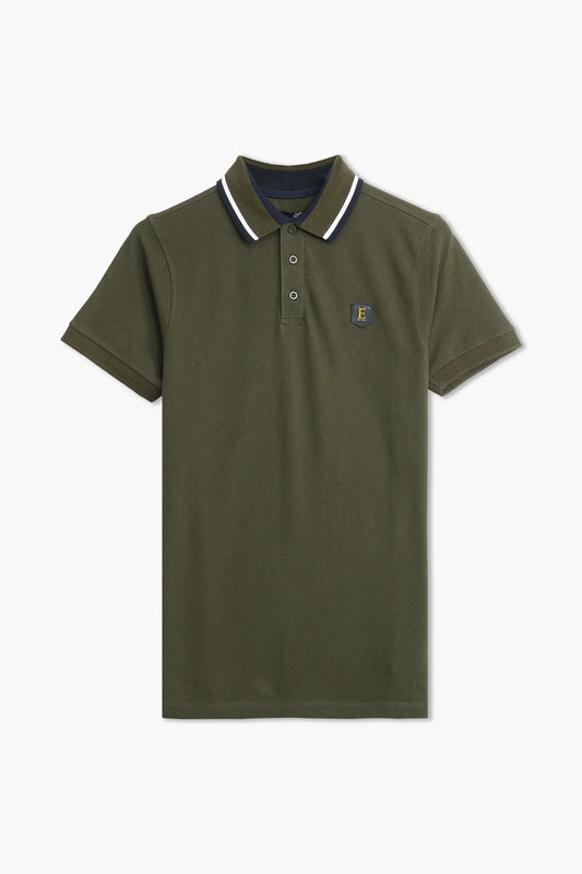 Jacquard Collar Polo
