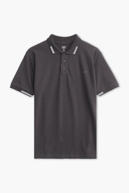 Jacquard Collar Polo