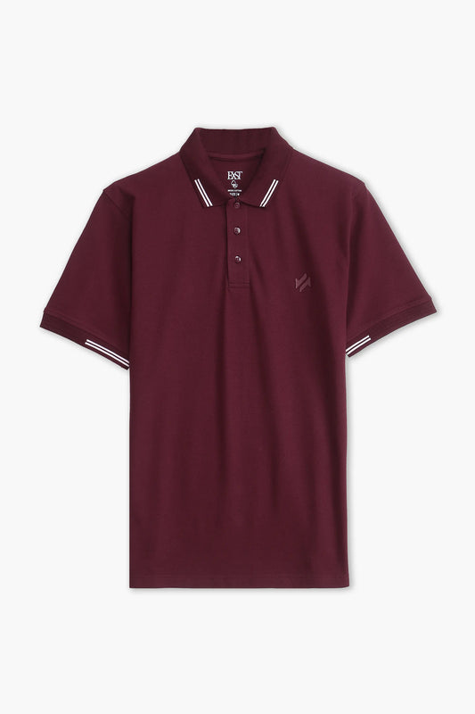 Jacquard Collar Polo