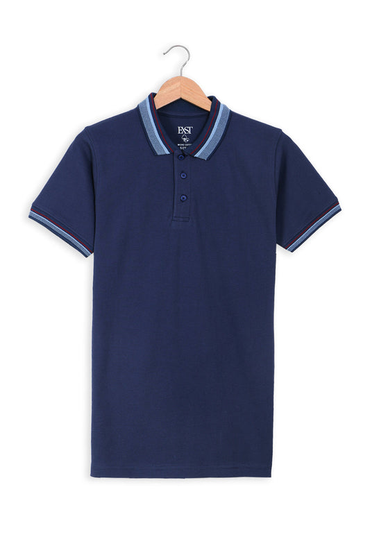 Jacquard Collar Polo