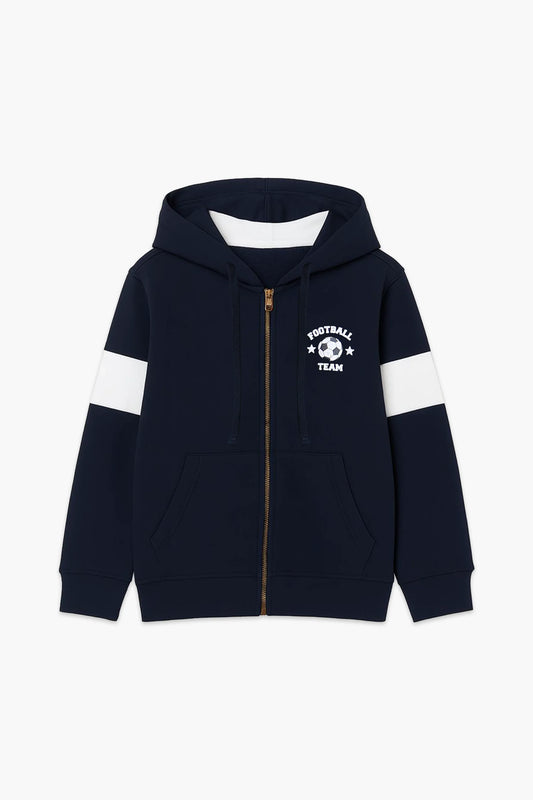 Graphic Zipper Hoodie