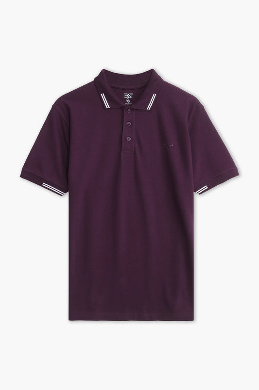Jacquard Collar Polo