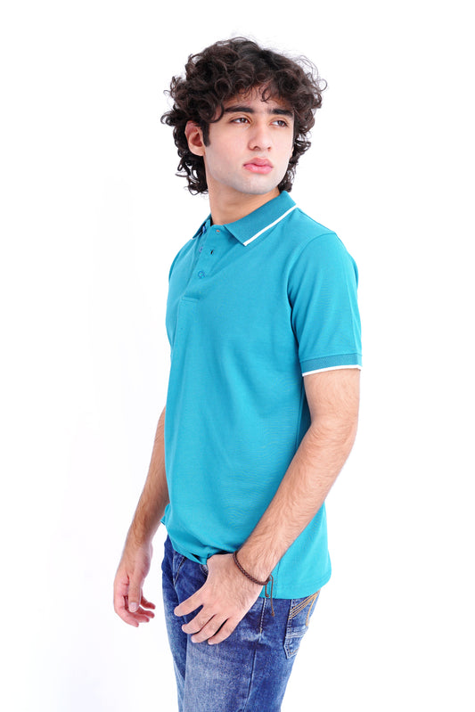 Jacquard Collar Polo