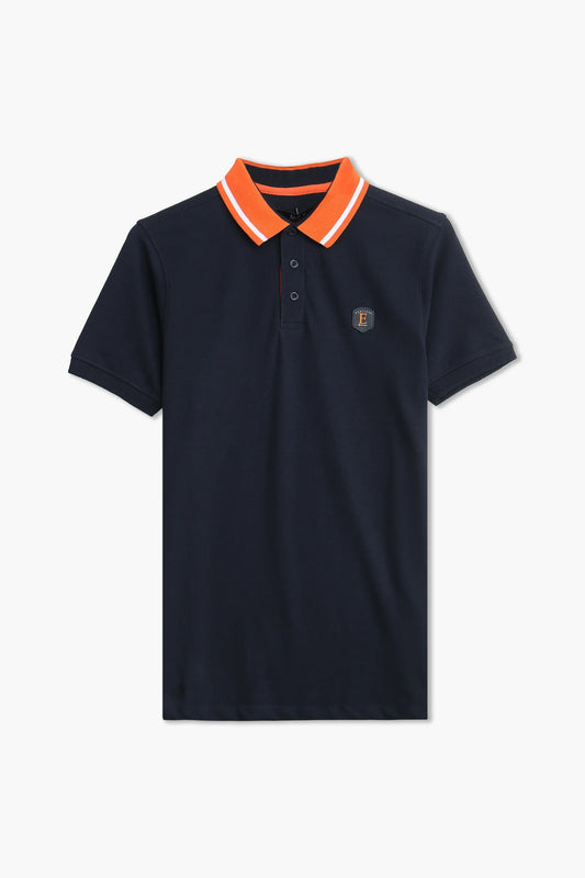 Jacquard Collar Polo