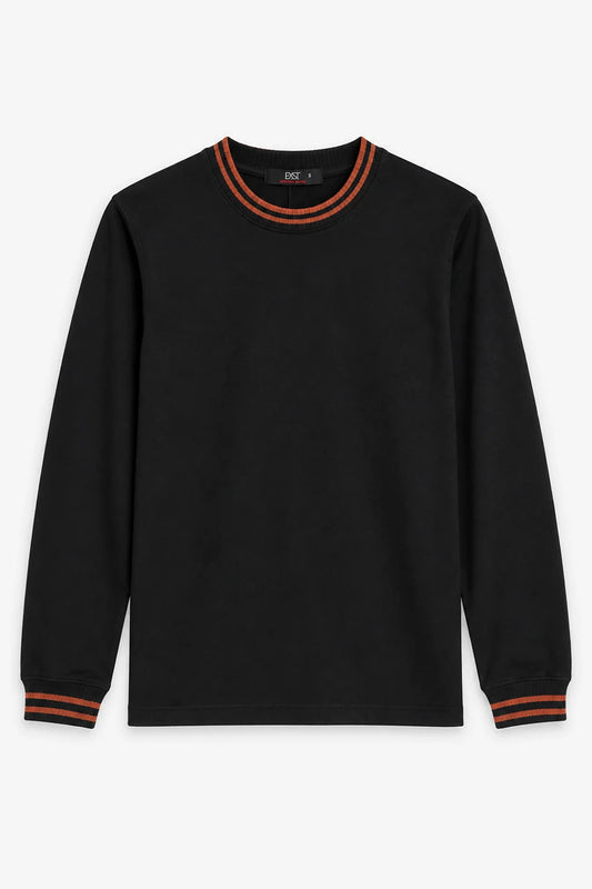 Tiping Collar Sweatshirt