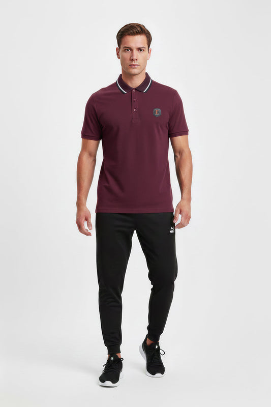 Jacquard Collar Polo