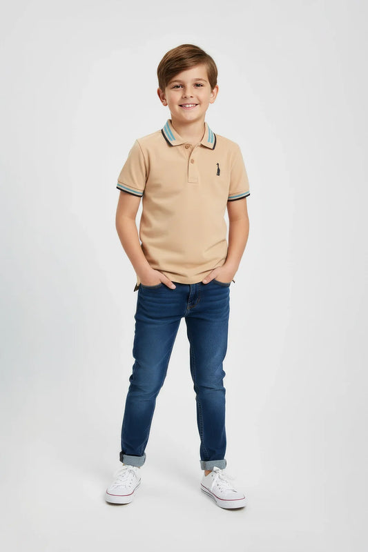 Jacquard Collar Polo