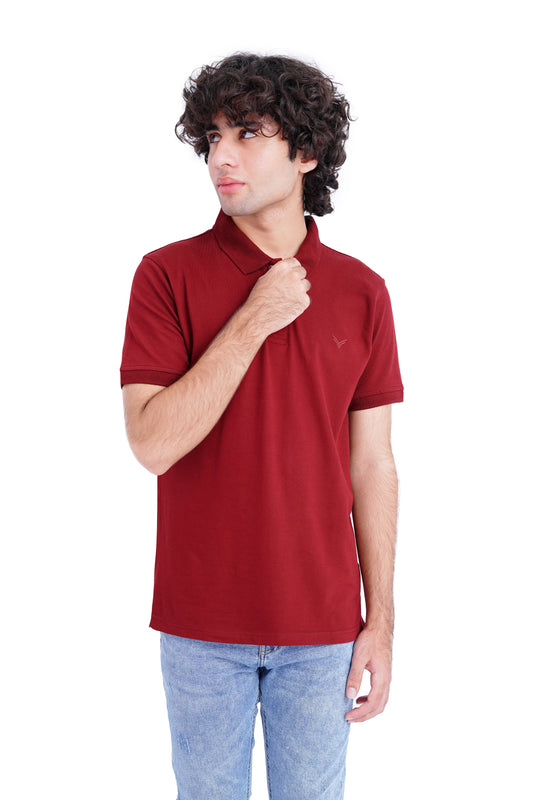 Jacquard Collar Polo