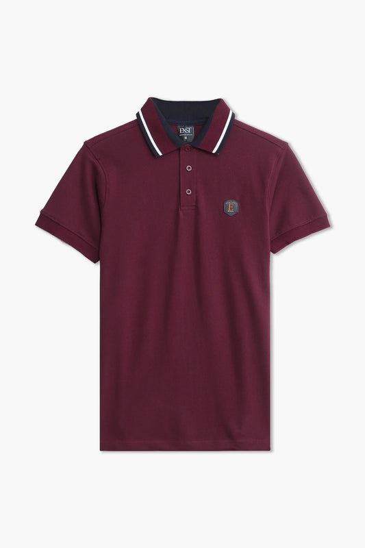 Jacquard Collar Polo