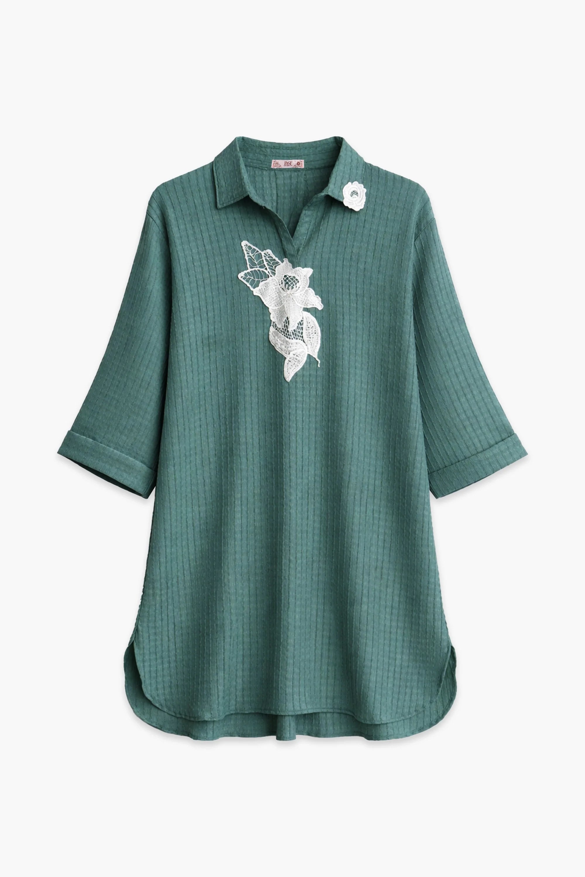 EMB CRINKLE SUIT