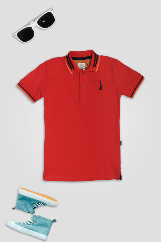 Jacquard Collar Polo