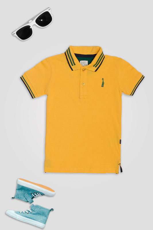 Jacquard Collar Polo