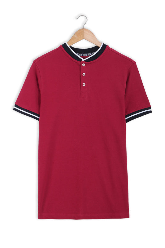 Band Collar Polo
