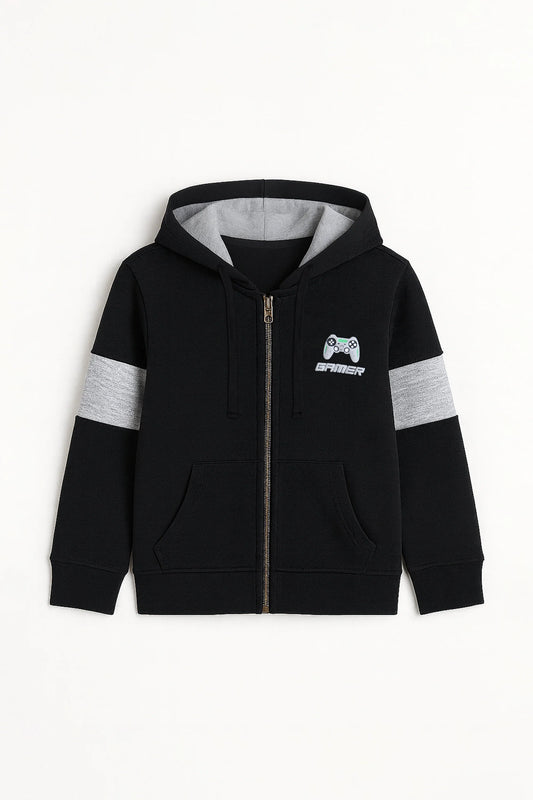 Graphic Zipper Hoodie
