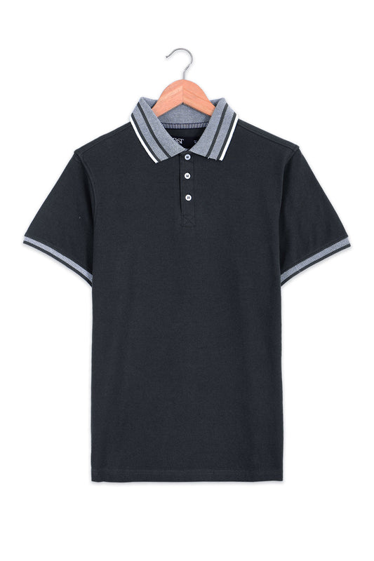 Jacquard Collar Polo