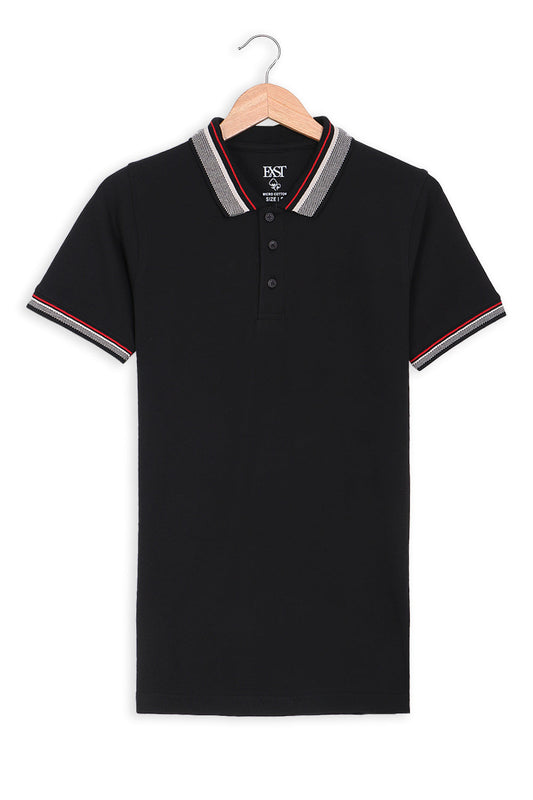 Jacquard Collar Polo