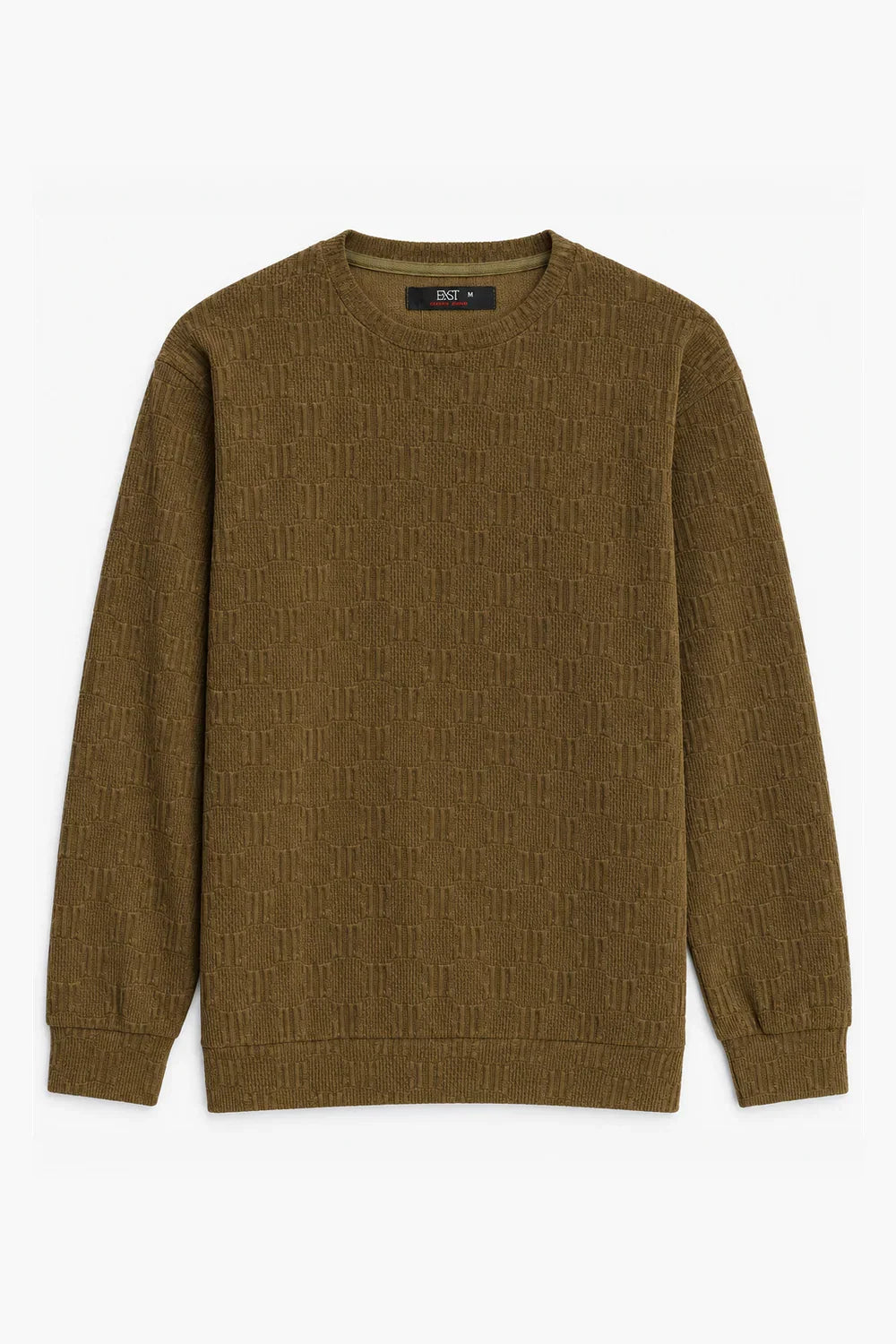 Textured Knit Sweatshirt