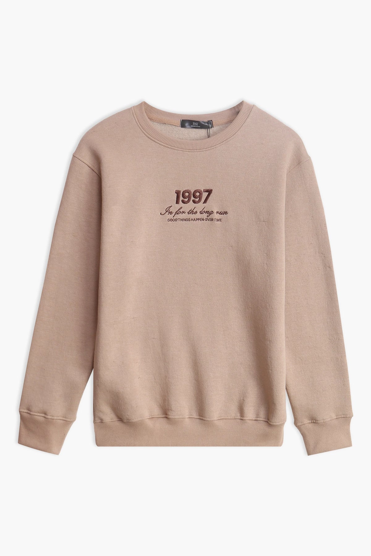 WOMEN EX-0000005746 EMBROIDERED SWEATSHIRT - KHAKI