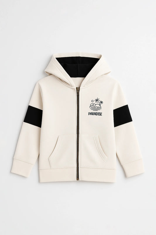 Graphic Zipper Hoodie