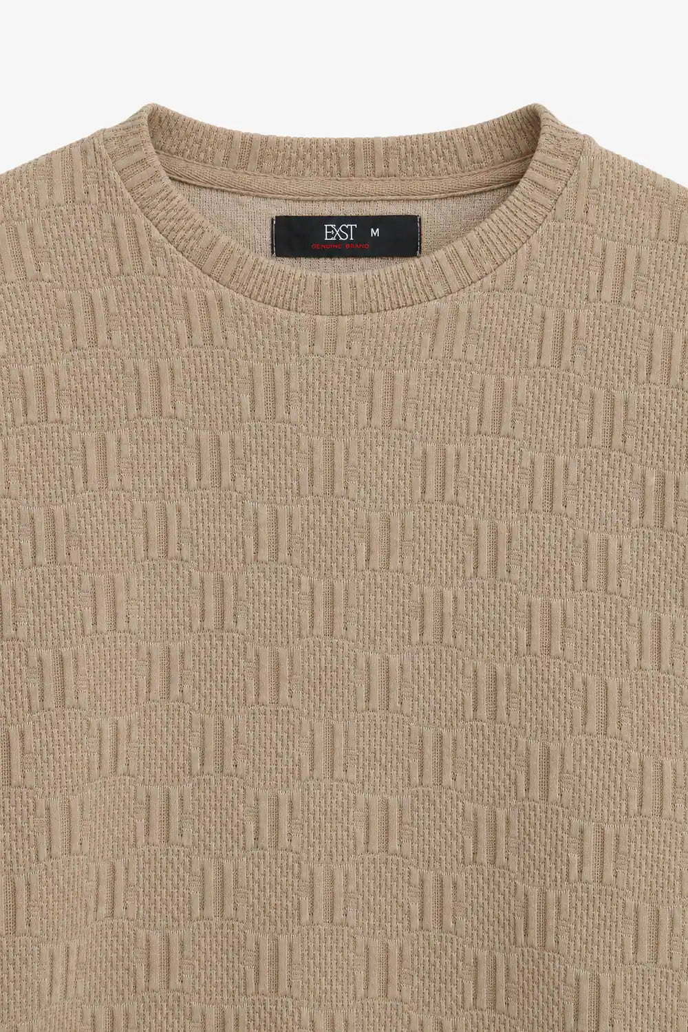 Textured Knit Sweatshirt