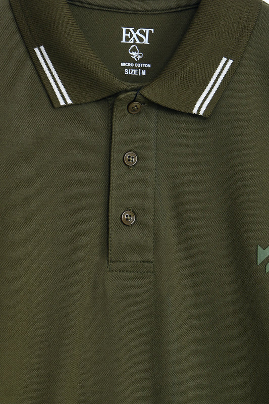 Jacquard Collar Polo
