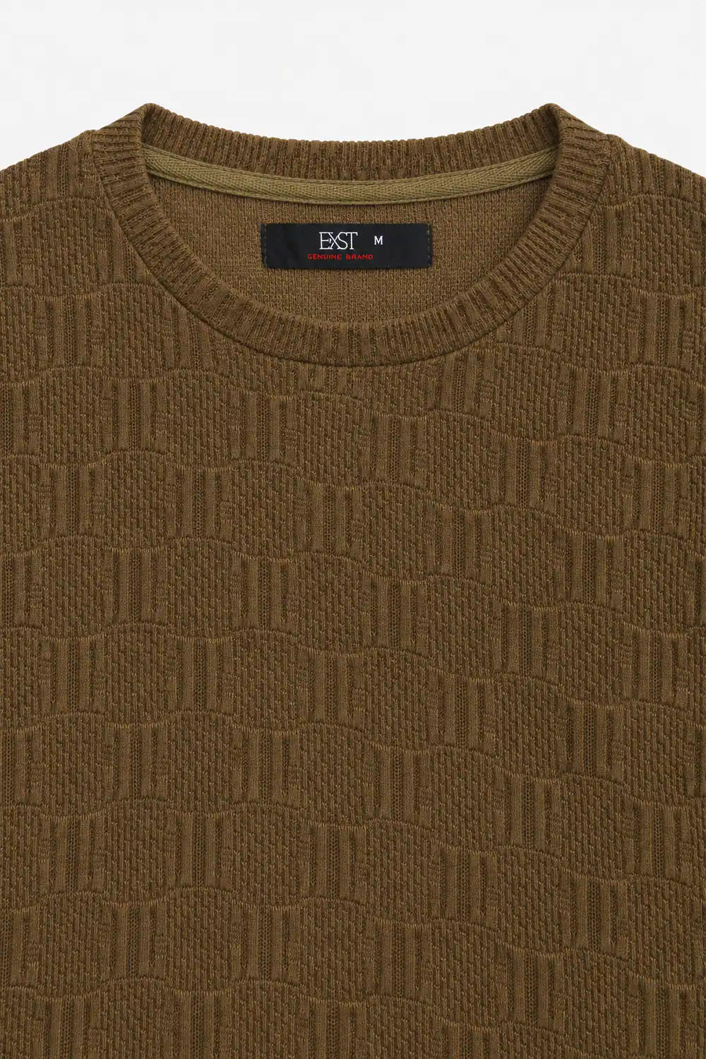 Textured Knit Sweatshirt