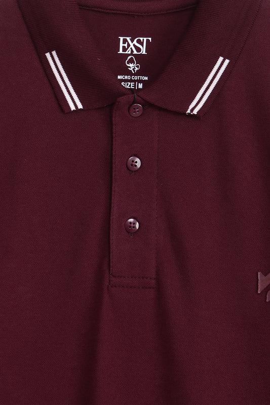 Jacquard Collar Polo