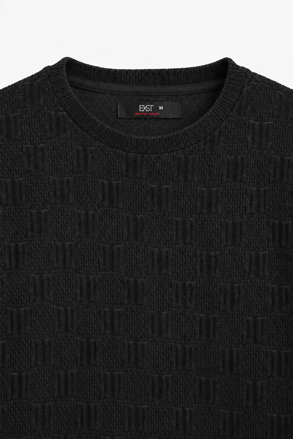 Textured Knit Sweatshirt