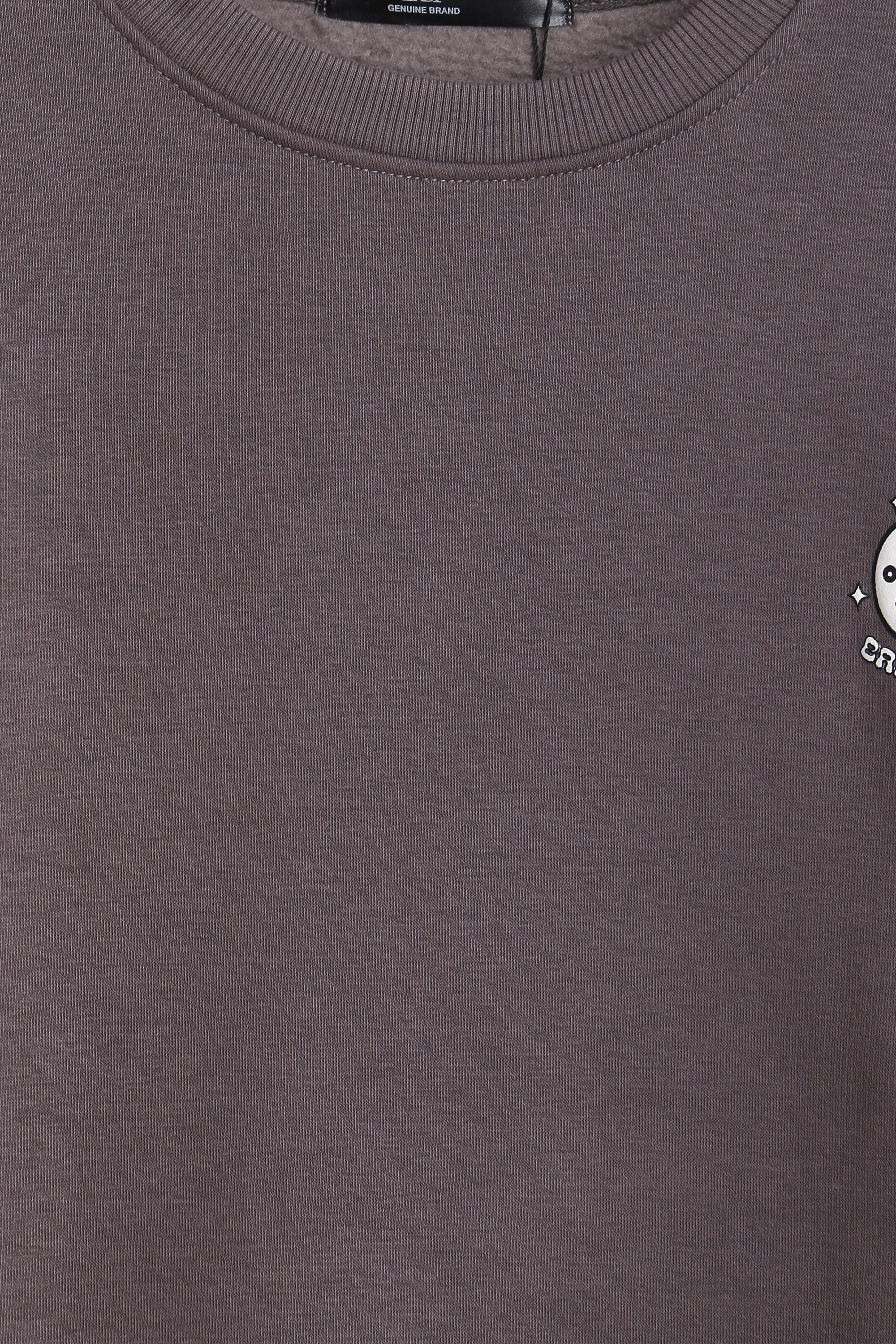 WOMEN EX-0000005828 GRAPHIC SWEATSHIRT - D/GREY