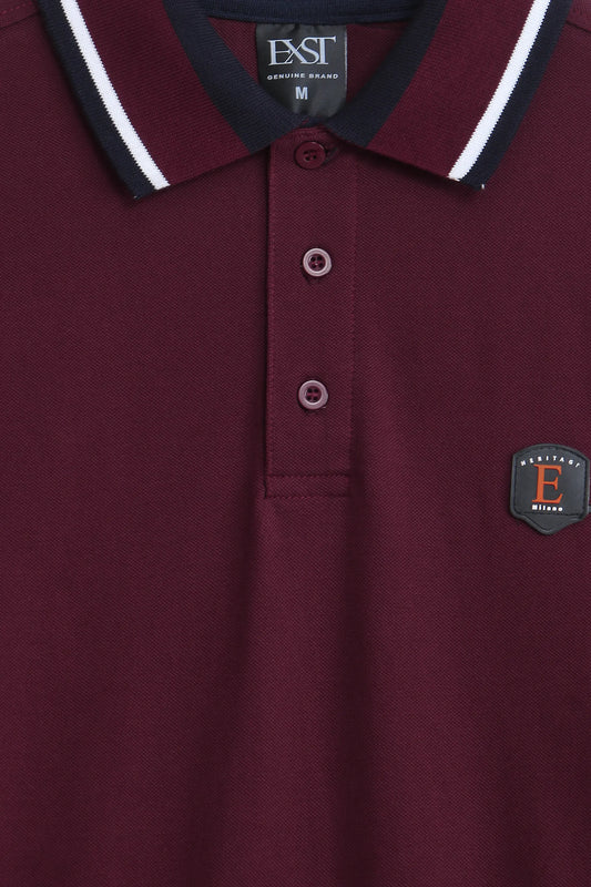 Jacquard Collar Polo