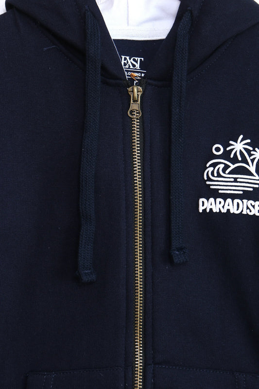 Graphic Zipper Hoodie