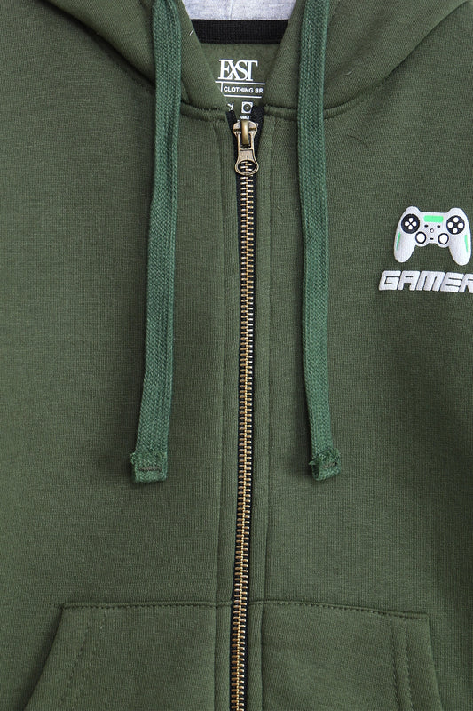 Graphic Zipper Hoodie
