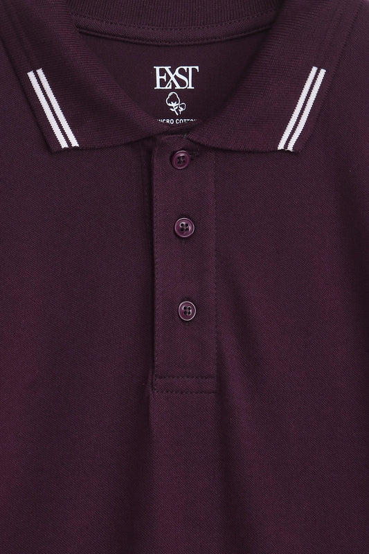 Jacquard Collar Polo