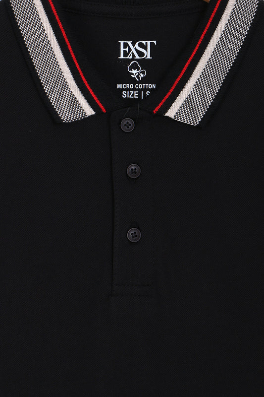 Jacquard Collar Polo
