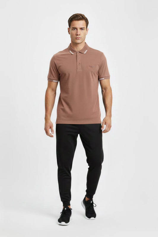 Jacquard Collar Polo