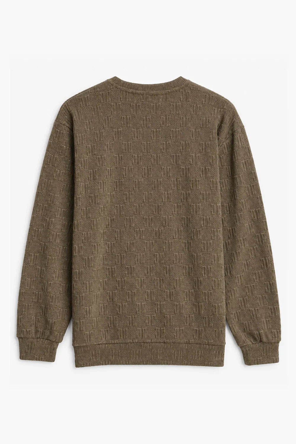 Textured Knit Sweatshirt