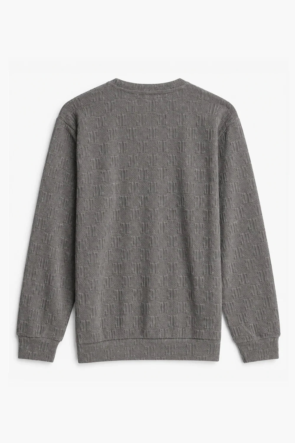 Textured Knit Sweatshirt