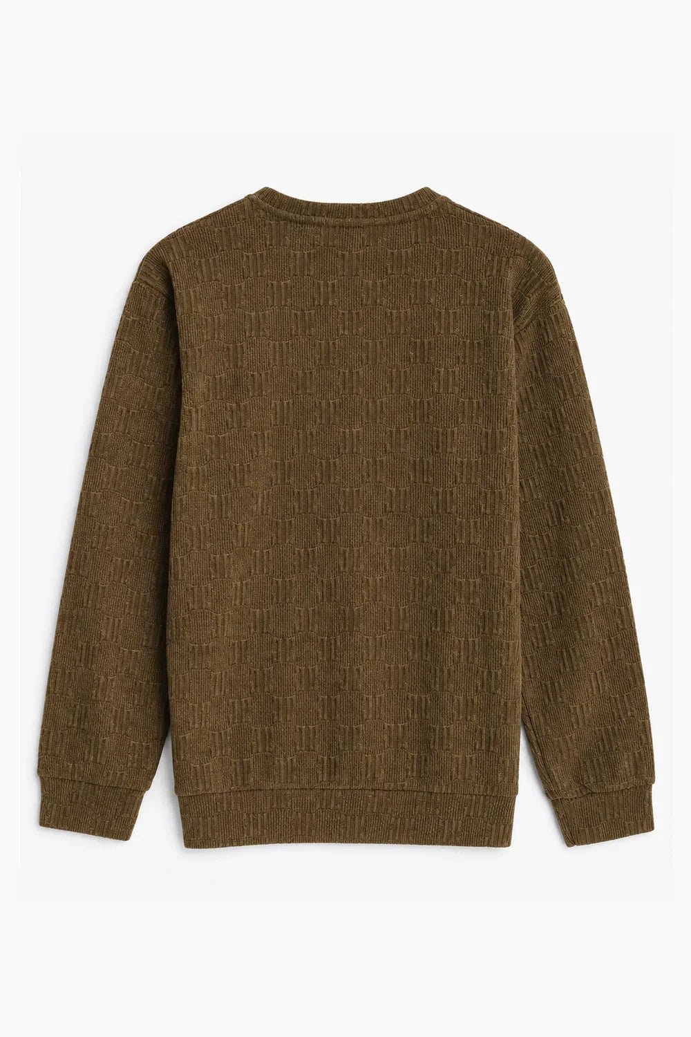 Textured Knit Sweatshirt