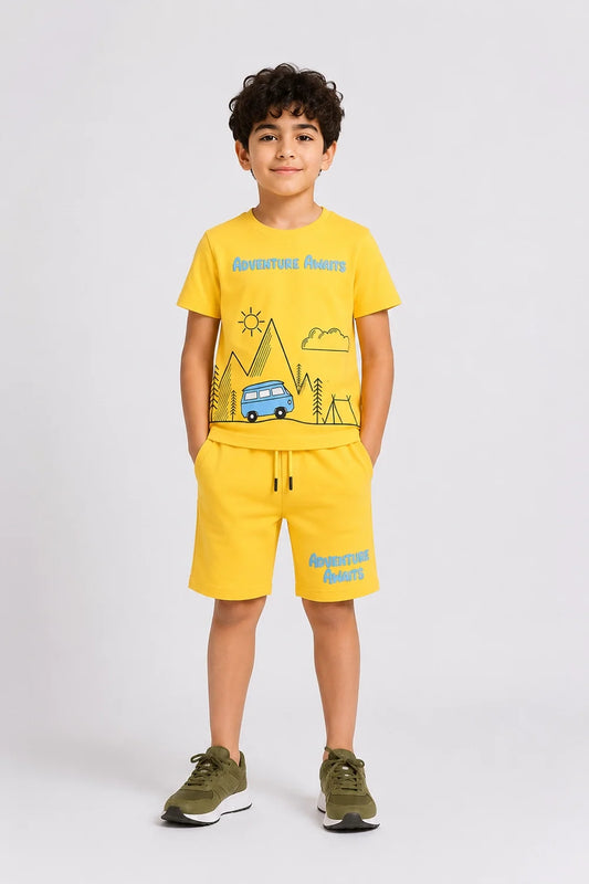 Graphic 2 Piece Short Suit