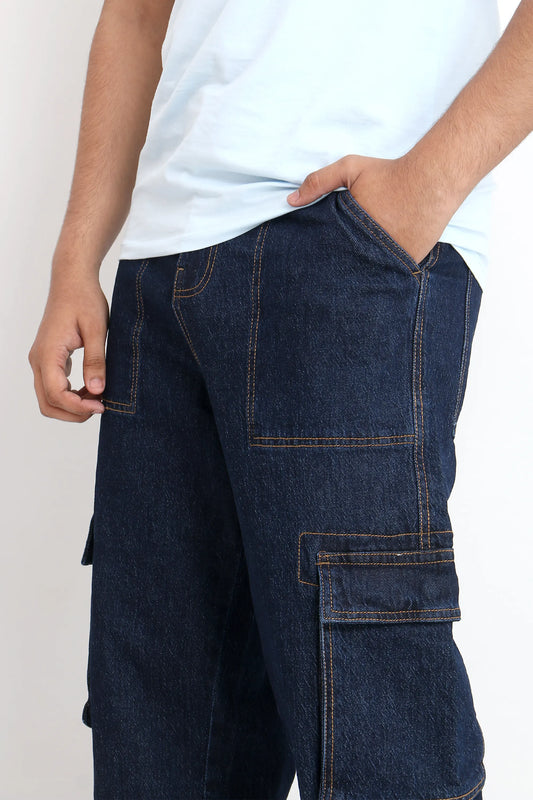 DENIM CARGO PANT