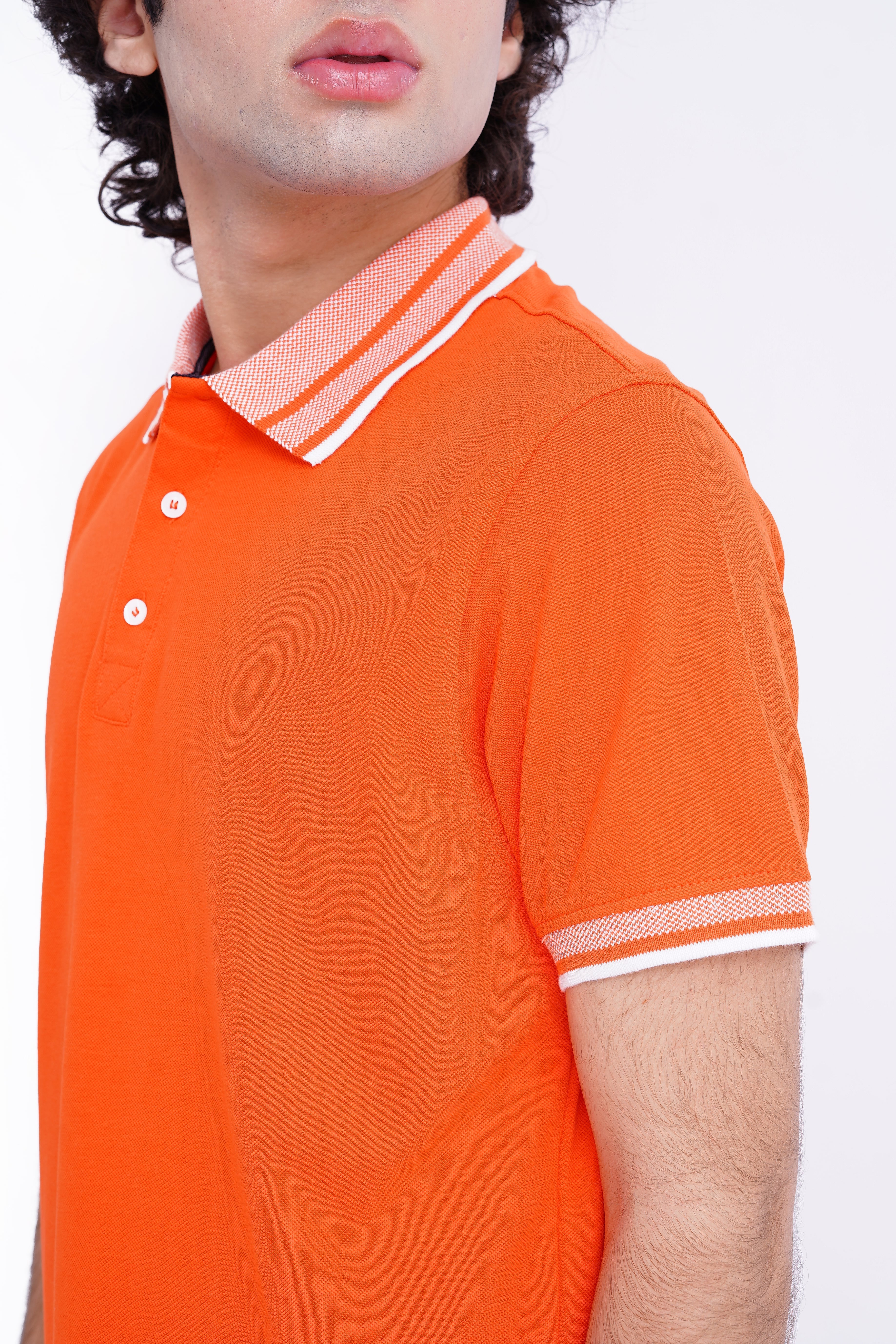 Jacquard Collar Polo