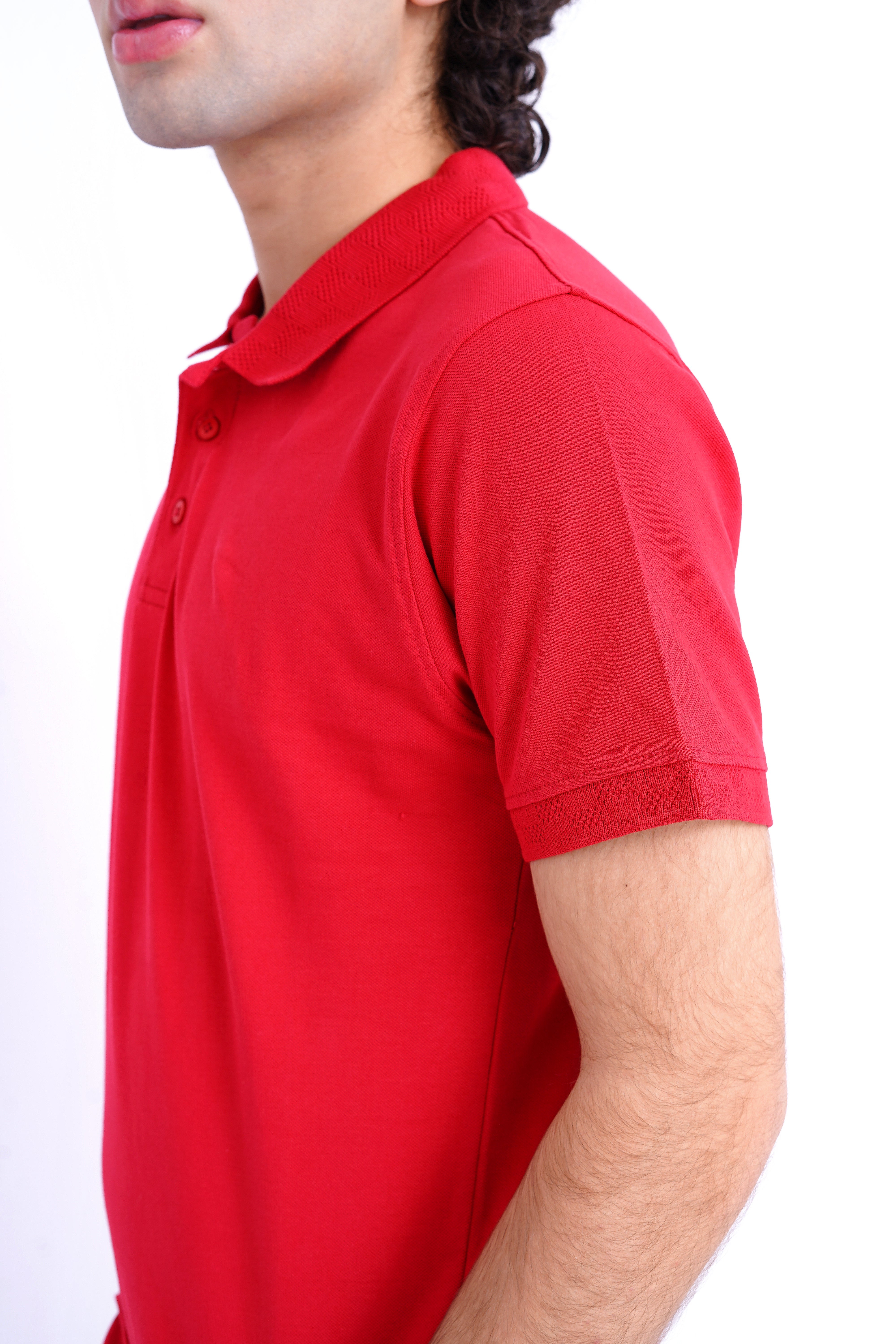 Jacquard Collar Polo