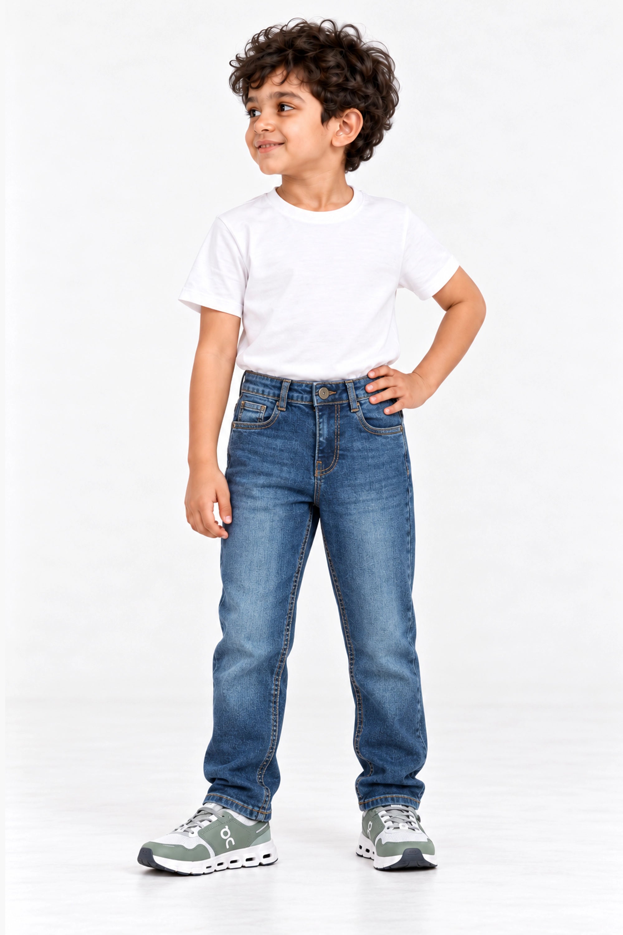 Straight Fit Denim Pant